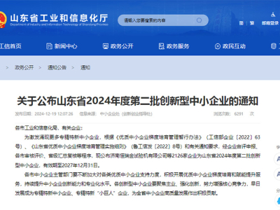 Due filiali del Gruppo SOLETKS sono state selezionate nell'"Elenco delle piccole e medie imprese innovative nella provincia di Shandong"