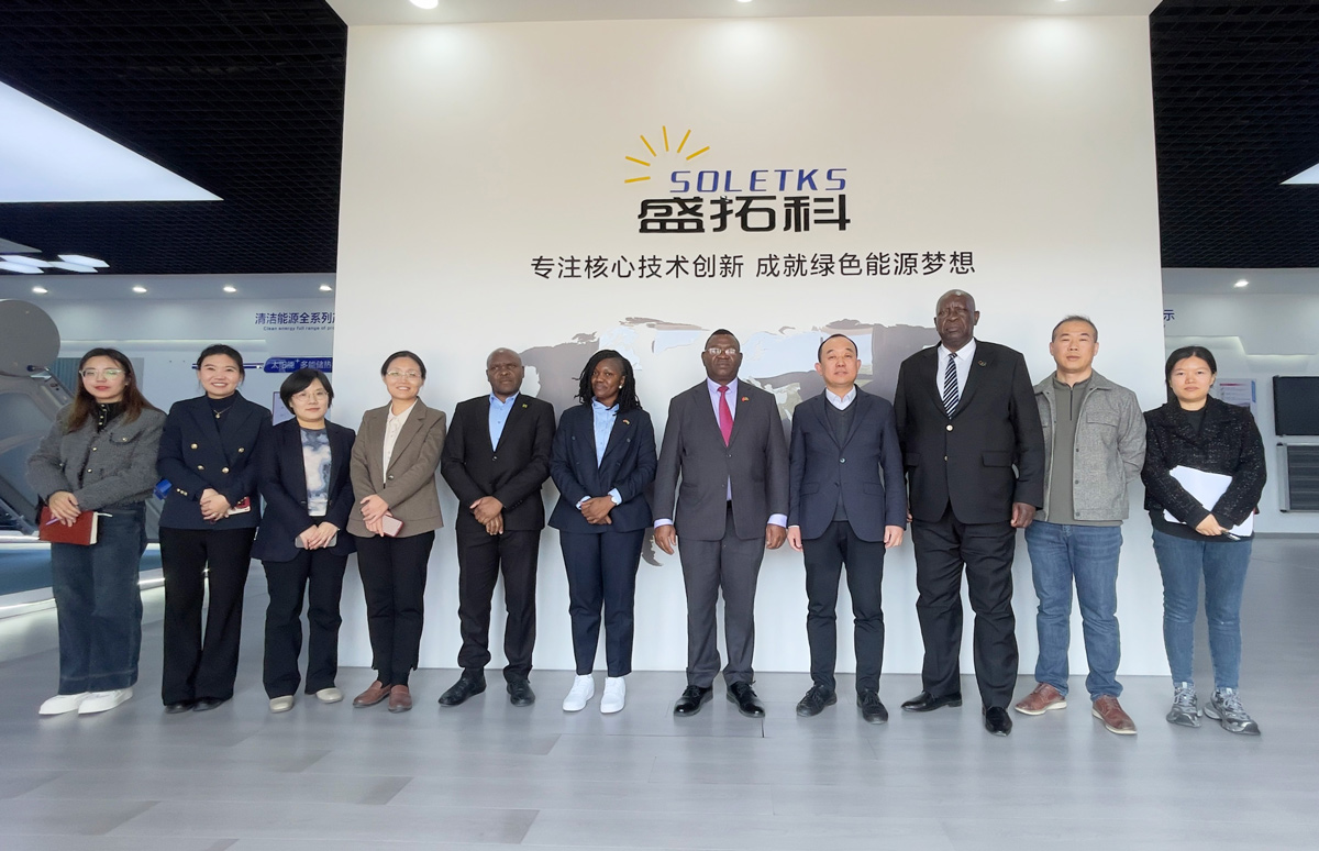Zambian Ambassador Visited SOLETKS Group to Discuss the Prospect of Solar New Energy Cooperation Zambian Ambassador Visited SOLETKS Group to Discuss the Prospect of Solar New Energy Cooperation