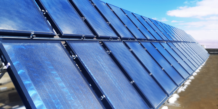 Solarheizungsprojekt für Bürogebäude Solarheizungsprojekt für Bürogebäude