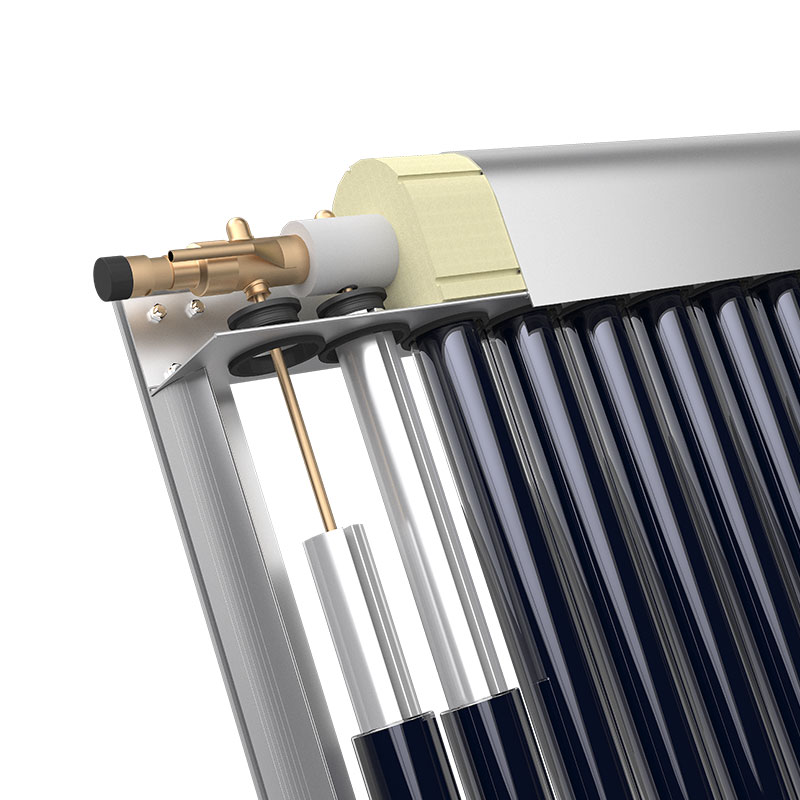 Collettore solare a tubo di calore a tubo sottovuoto