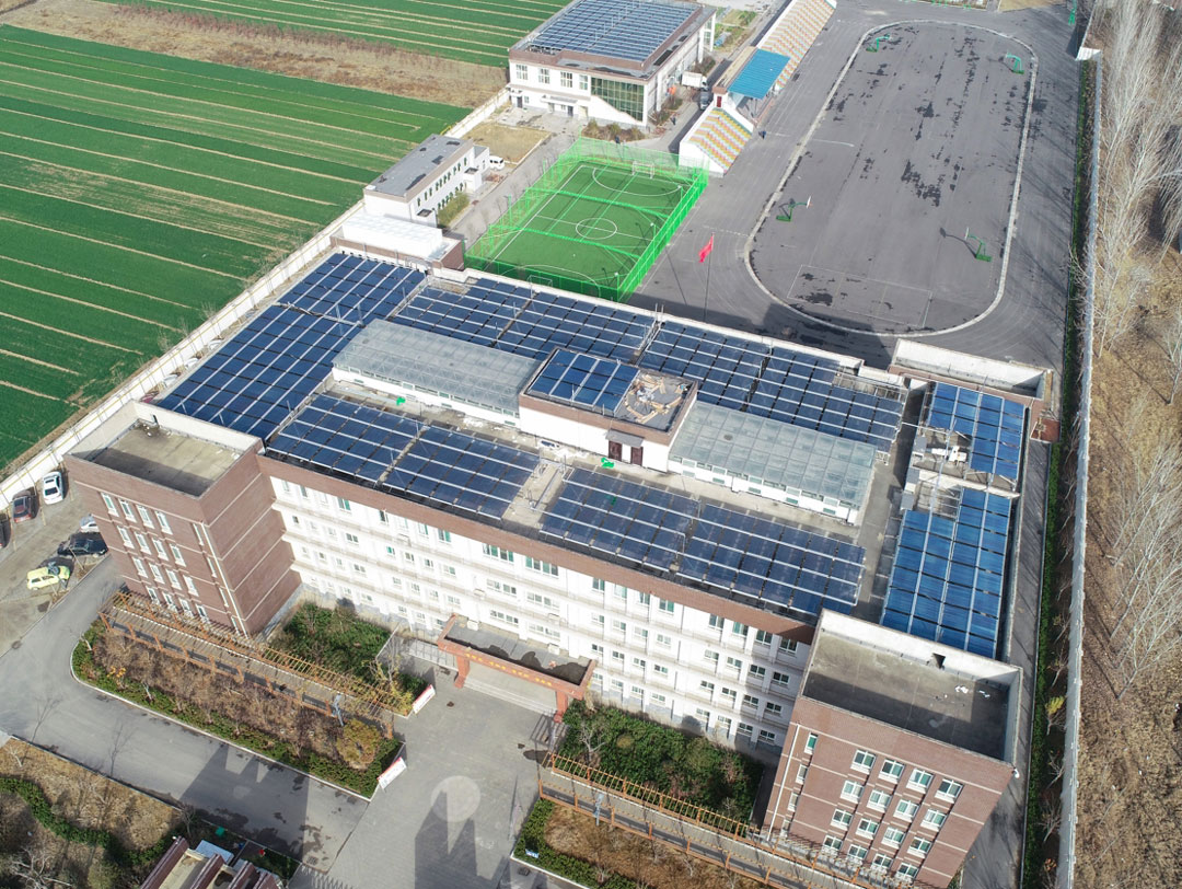 Jinan Yanyang Junior High School Solar Centralised Hot Water Project, Shandong Jinan Yanyang Junior High School Solar Centralised Hot Water Project, Shandong